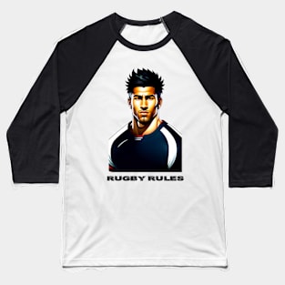 Rugby Rules Baseball T-Shirt